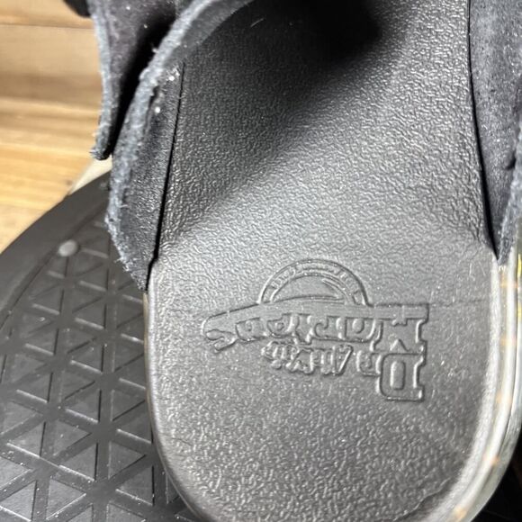 Dr. Martens Womens Size 8 Black Suede Carlson Clog Comfort Slip On Casual Shoes - Picture 7 of 10